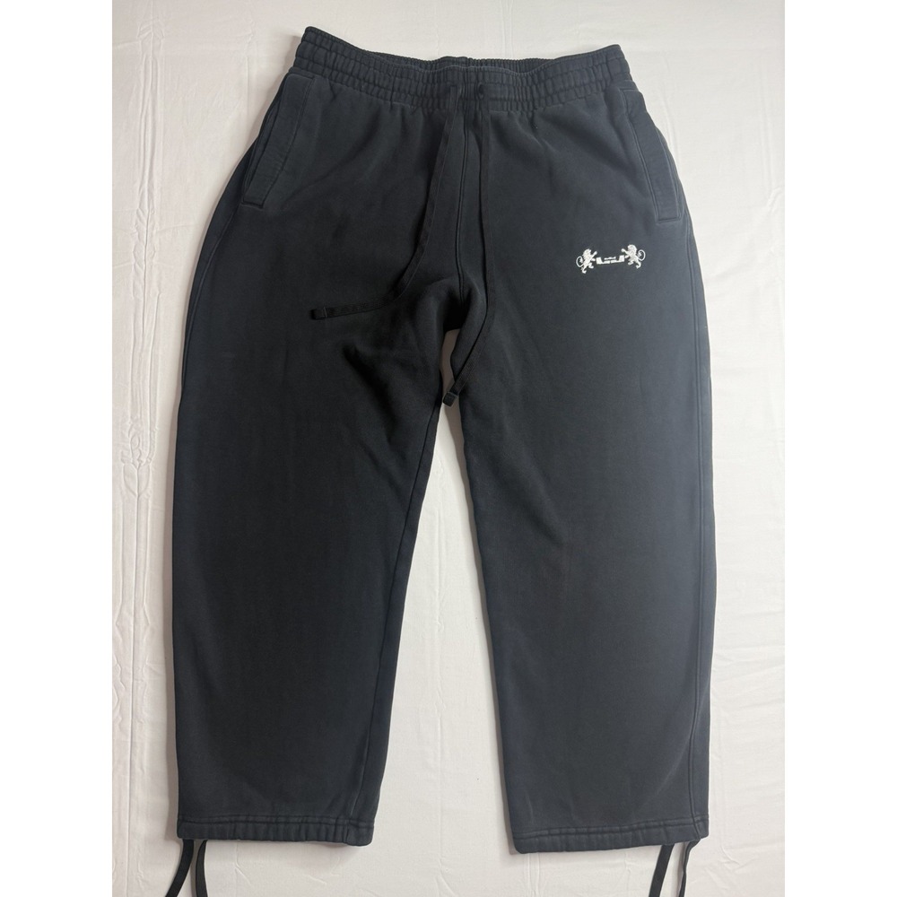 Nike LeBron James Open Hem Black Pants Sweatpants Men's Size Large Athletic